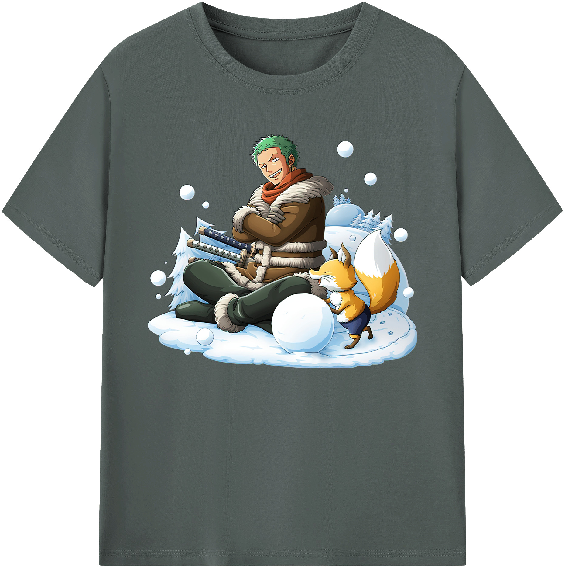 ワンピース ロロノア・ゾロ ONE PIECE Roronoa Zoro 綿100％ メンズ半袖Tシャツ｜肌触りやわらか＆通気性